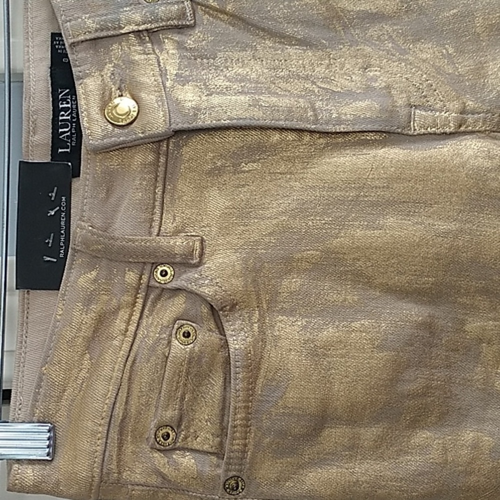 LAUREN Ralph Lauren Black Label Mid Rise Skinny Ankle Jeans Super Stretch sz 0 - Picture 2 of 15